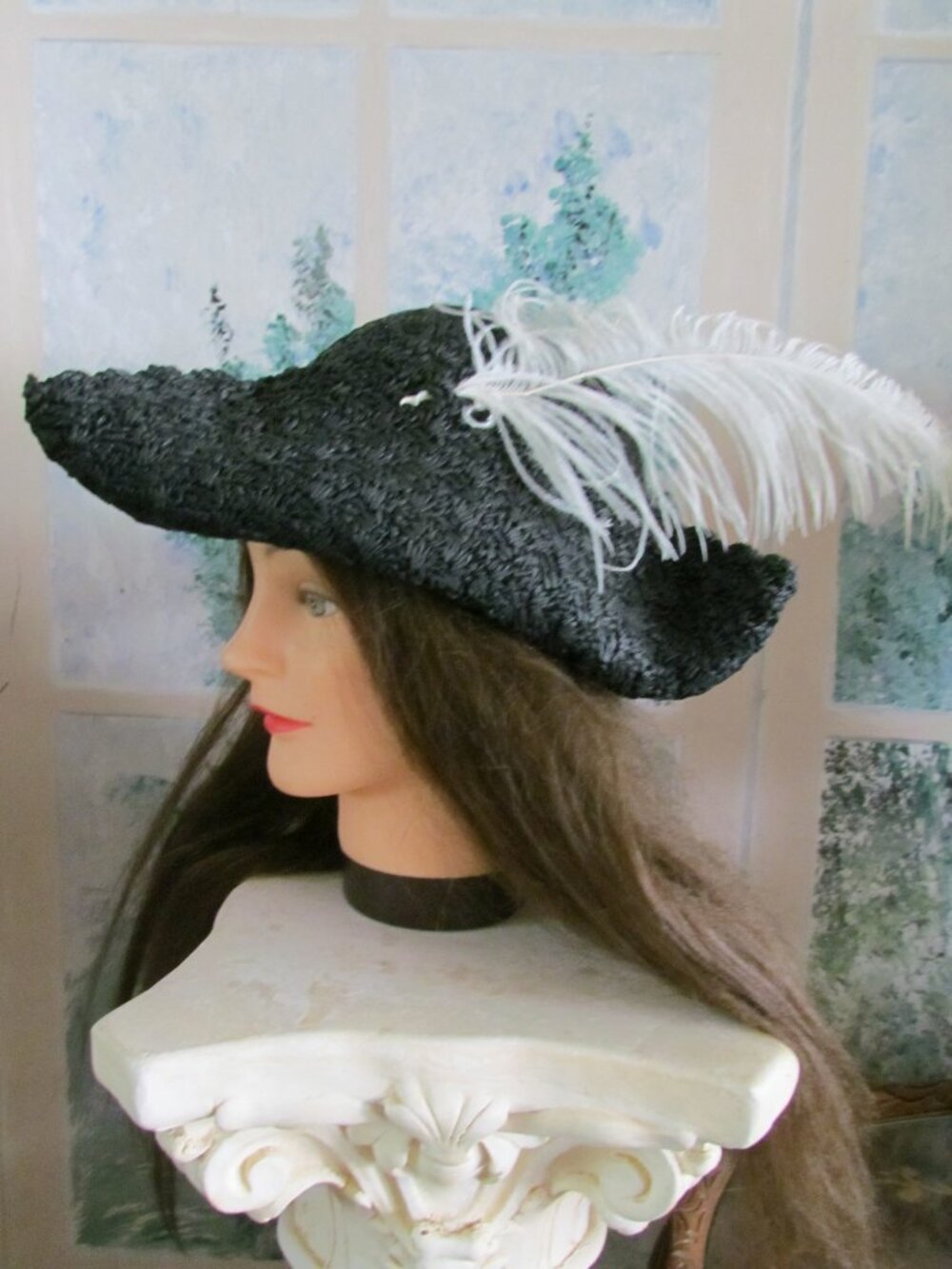 PIRATE HAT, COSTUME TRICORN, UNISEX CAVALIER MUSKETEER GEORGIAN COLONIAL 18th C.